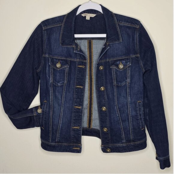 CAbi Jeans Blue Denim Jacket Womens S Style 721 Rodeo Trucker Classic Western - Picture 2 of 12